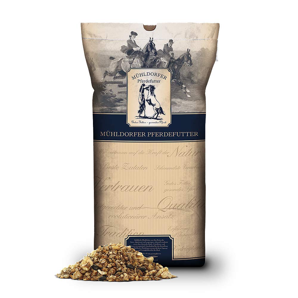 Mühldorfer Senior Müsli - 20 kg - Pferdefutter für ältere Pferde - Leicht verdauchlich - Haferfreies Pferdemüsli