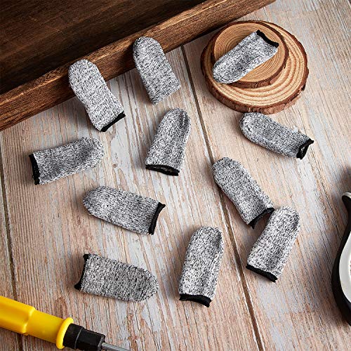 image for Honoson 20 Pieces Cut Resistant Finger Cots Finger Sleeve Protectors R