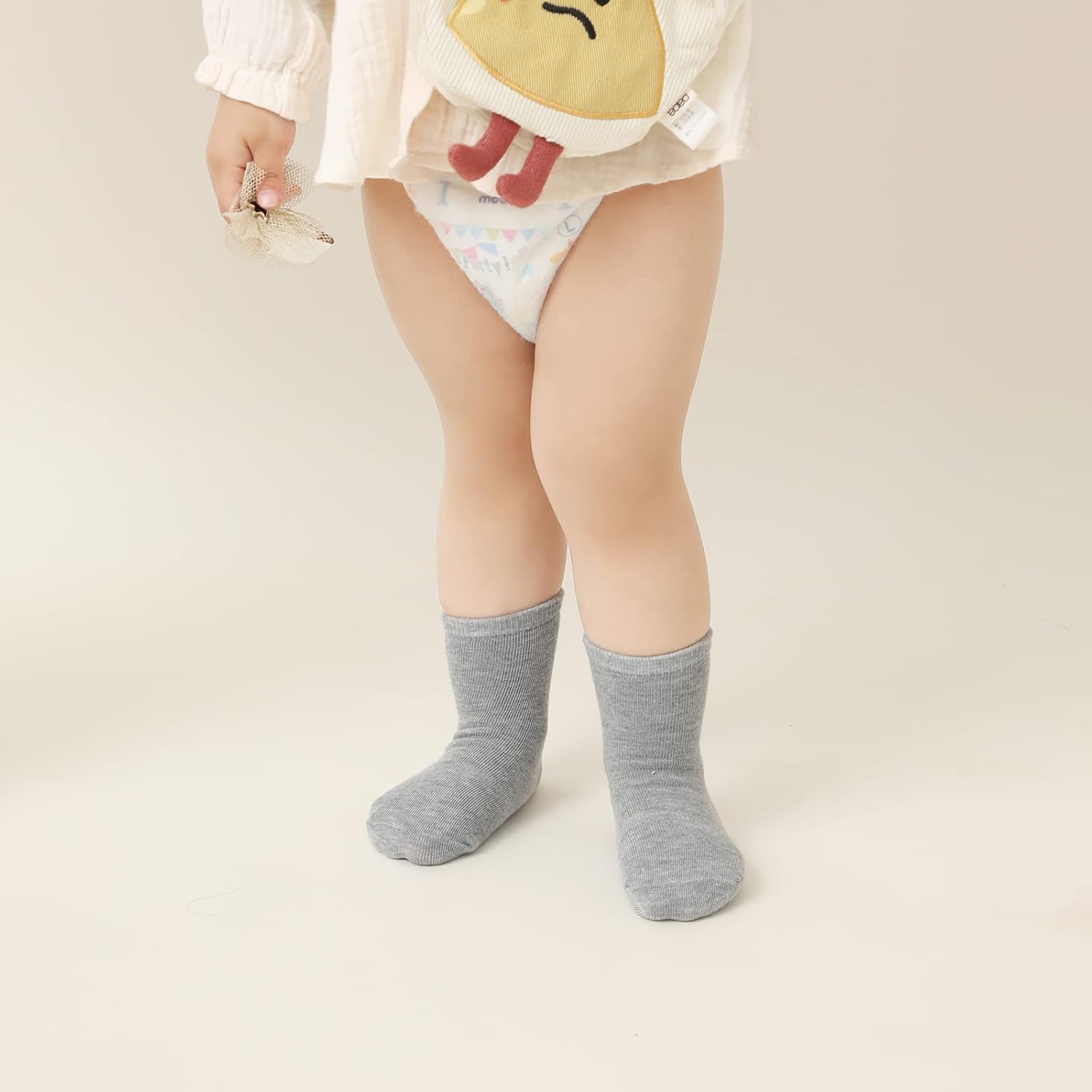 Non Slip Grip Ankle Baby Socks 12 Pack for Toddler Boys and Girls Kids,Infant Cute Cotton Baby Socks - Image 2