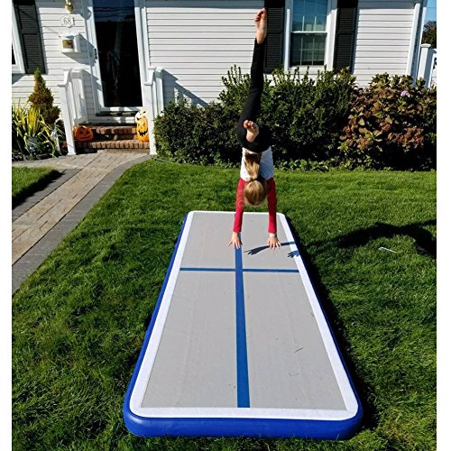 86 York 10ft Inflatable Gymnastics Tumbling Track Mat with Electric Air Pump for Gym/Home/Yoga/Training/Kids/Sport/Taekwondo/Game - Thumbnail 4