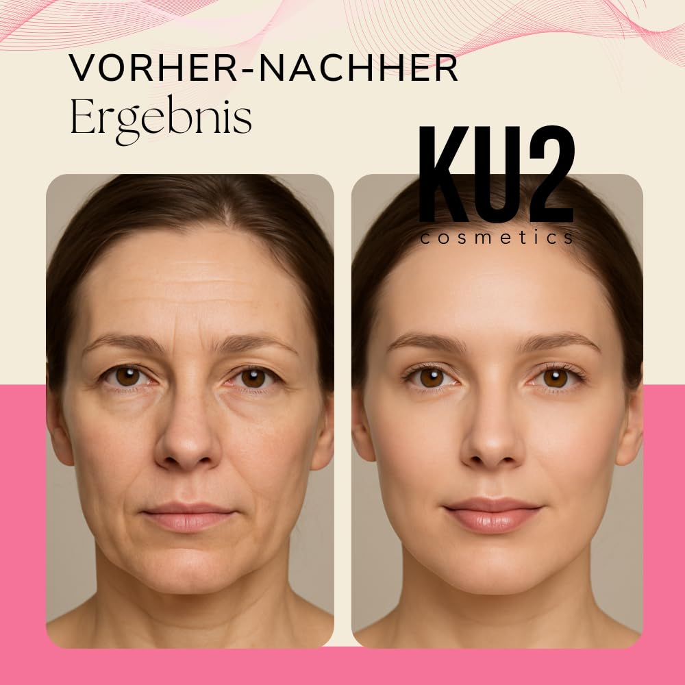 KU2 Cosmetics Tages- & Nachtcreme Set – Hyaluron Tagescreme & Retinol Nachtcreme – Feuchtigkeitsspendende Gesichtspflege & Anti Aging Pflege – Für glattere, straffere Haut, je 50 ml