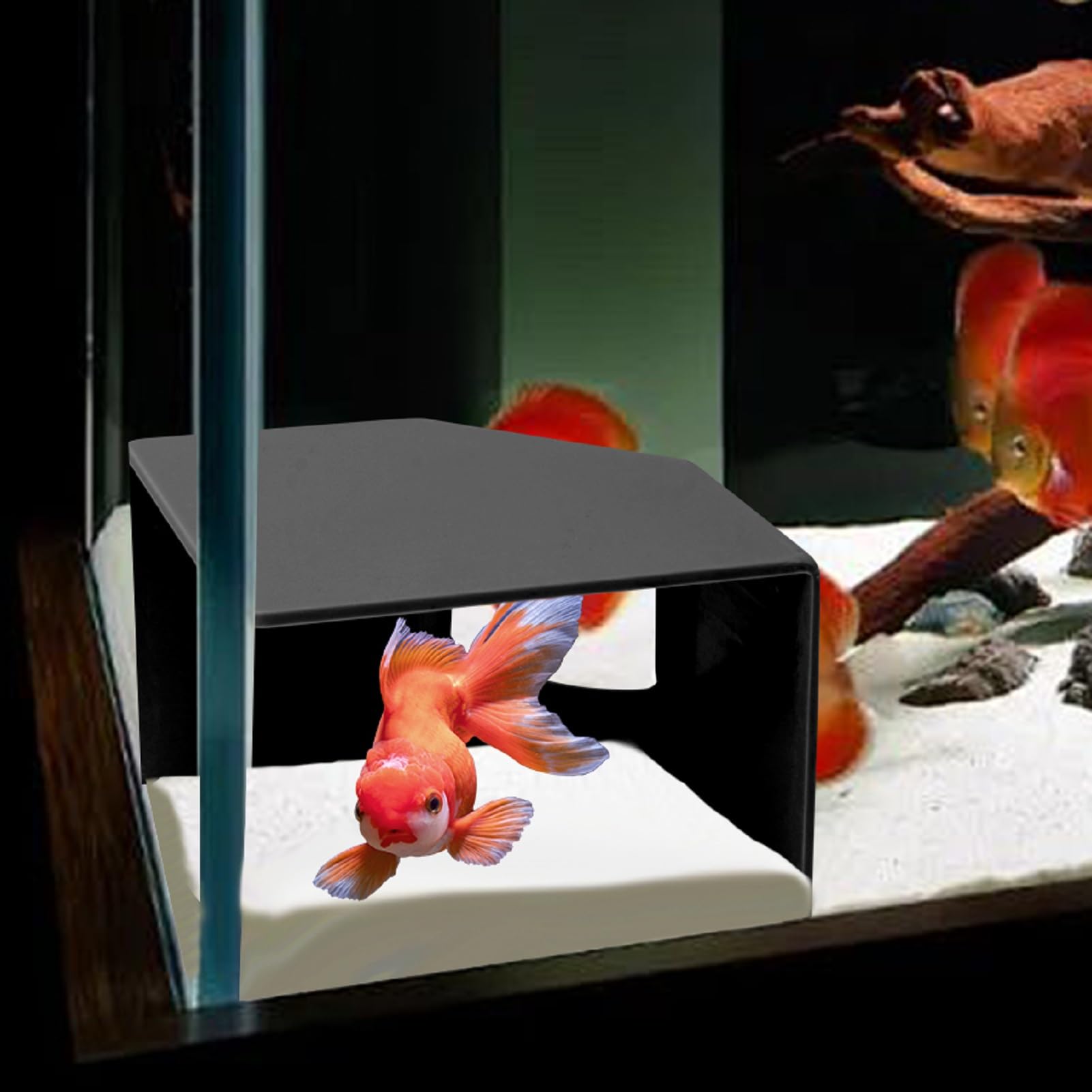 Aquarium Corner Cave Hide