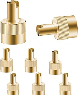 8pcs Valve Stem Caps, Metal Slotted Slot Valve Caps with Valve Core Remover,Tire Valve Air Dust Cover Stem Cap Tyre Valve Caps Universal Tire Stem Covers for Cars,Motorcycle,Bicycle,Tire Dust Cap
