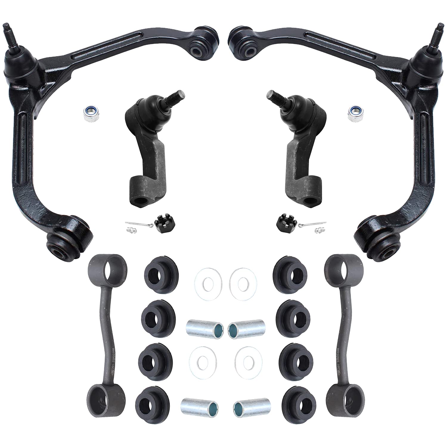Detroit Axle - 6pc Front End Control Arms Kit for 02-07 Jeep Liberty, 2