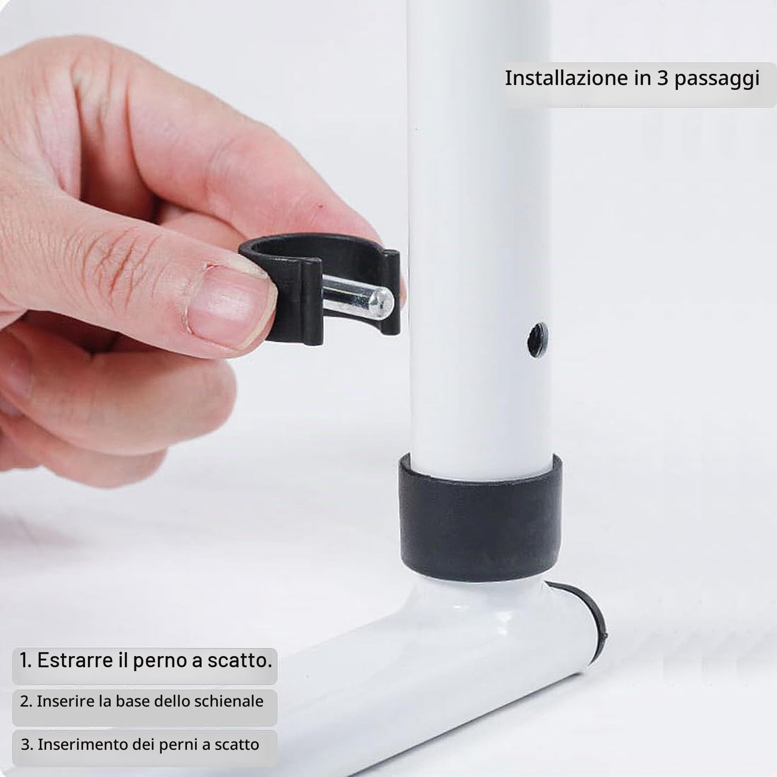Sponda Letto Anziani, Sbarra Letto Anziani con Cinghia di Sicurezza e Borsa di Stoccaggio, per Adatta a tutti i tipi di letti