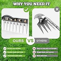 Vista 4 de Detachable Gardening Hand Weeder Tool, 2025 New Manual Weeder Claw Remover Tool Weed Puller Tool, Manganese Steel Manual Weeder Claw Remover Tool