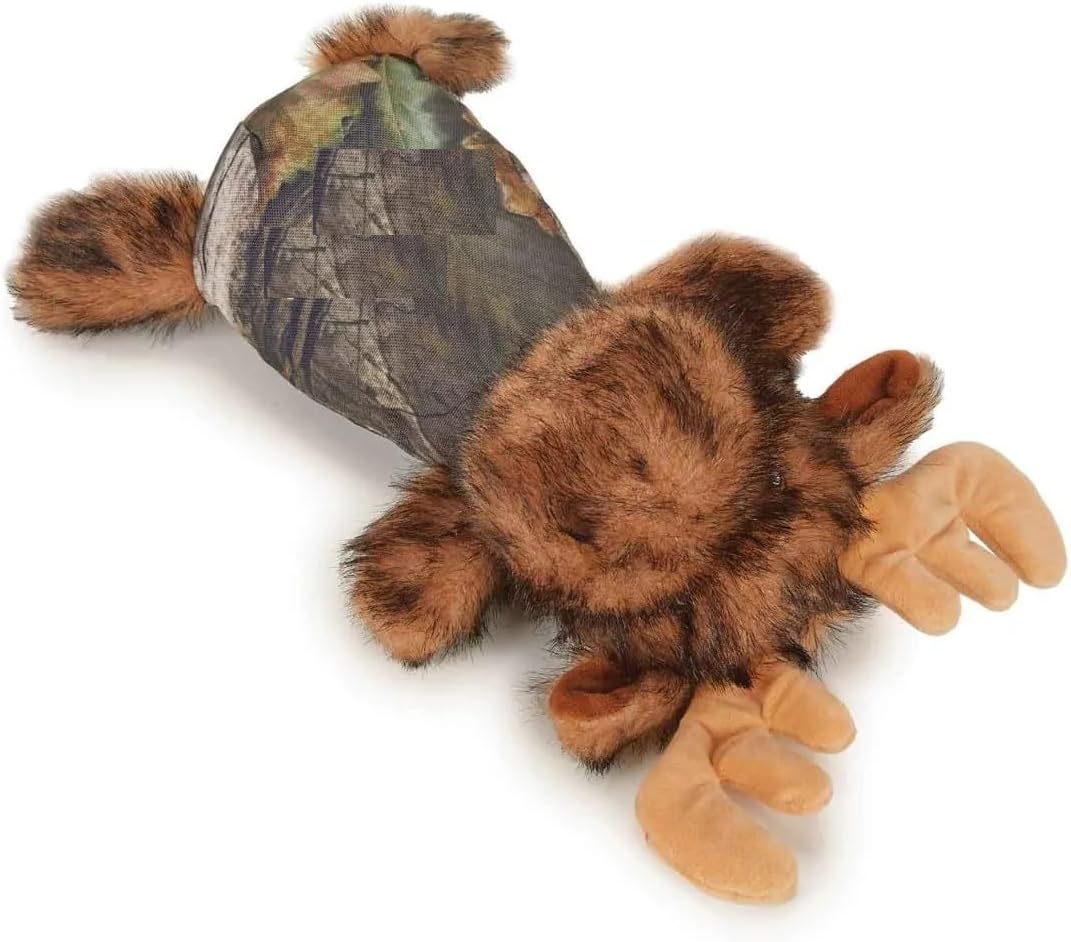 Extra Tough Oak Camo Dog Toys Huge Selection of Wild Animal Character Shapes Many Textures Squeak Crinkle Plush (Ballistic Body Moose 14.5")