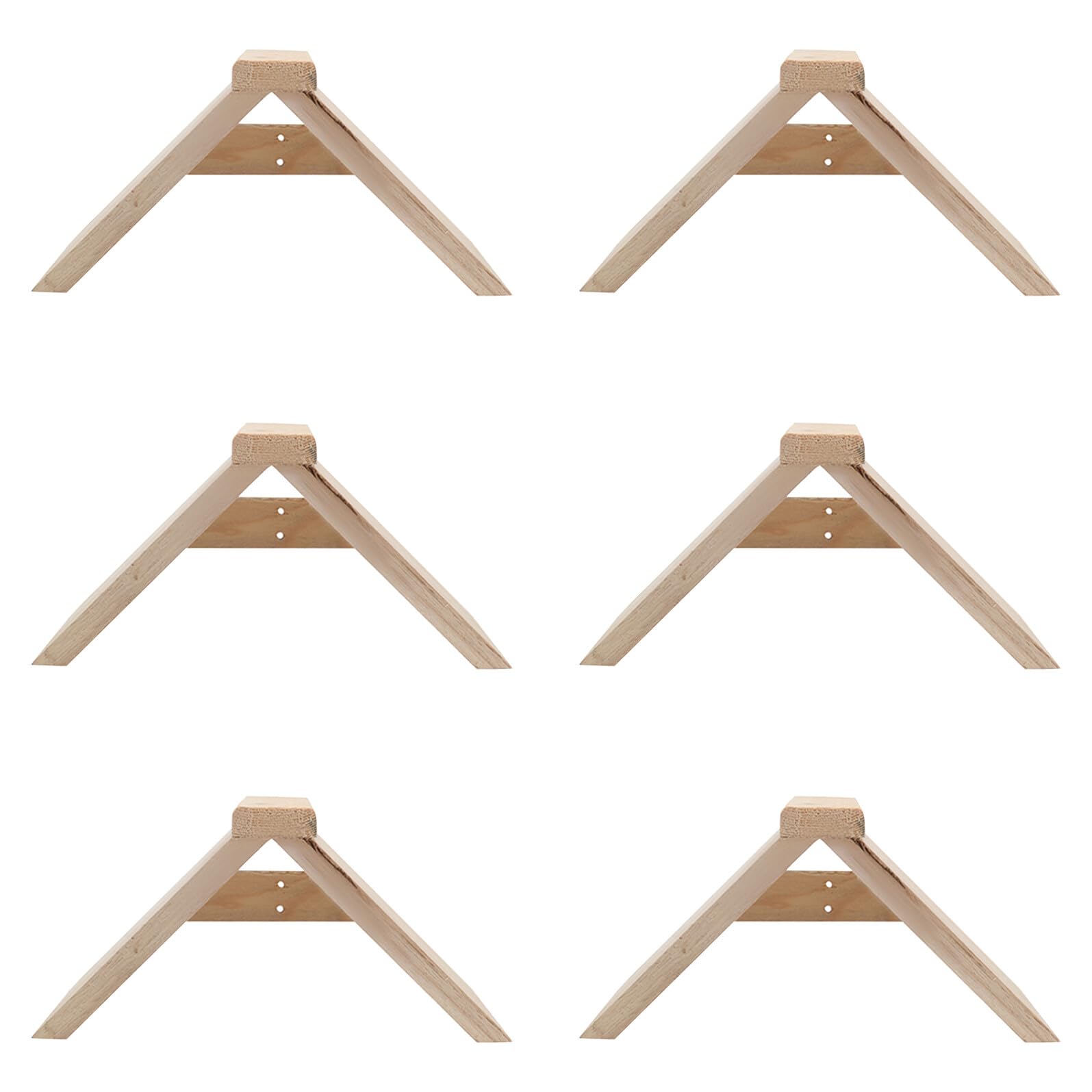 SUPVOX 6 Soportes para Palomas de Madera Maciza, Perchas para Pájaros Pequeñas, Plataforma Estable para Palomar, Accesorio para Jaulas, Soporte Higiénico para Aves, Uso Interior