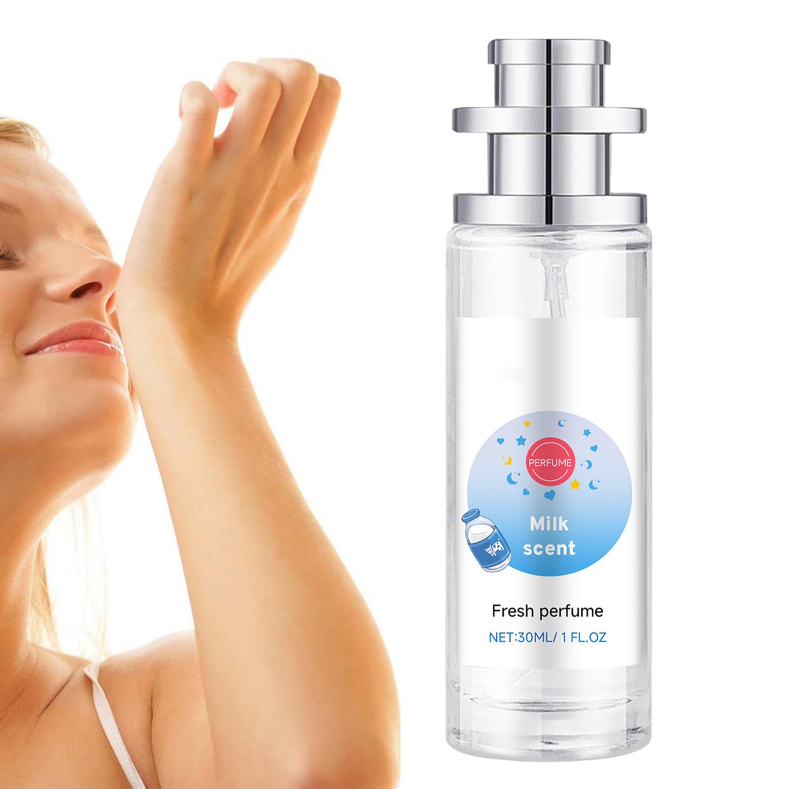 Baby Powder Perfume Spray, Floral Scent Spray, Scented Body Mist, Lightweight And Refreshing Body Fragrance, Long-lasting Floral Scent, 3.3x3.3x11.9cm For Boys Women