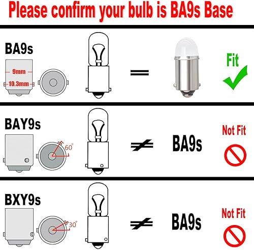 Miniatura 2 de Yoper BA9S 53 57 1895 64111 Bombilla LED para Coche 12V Blanco