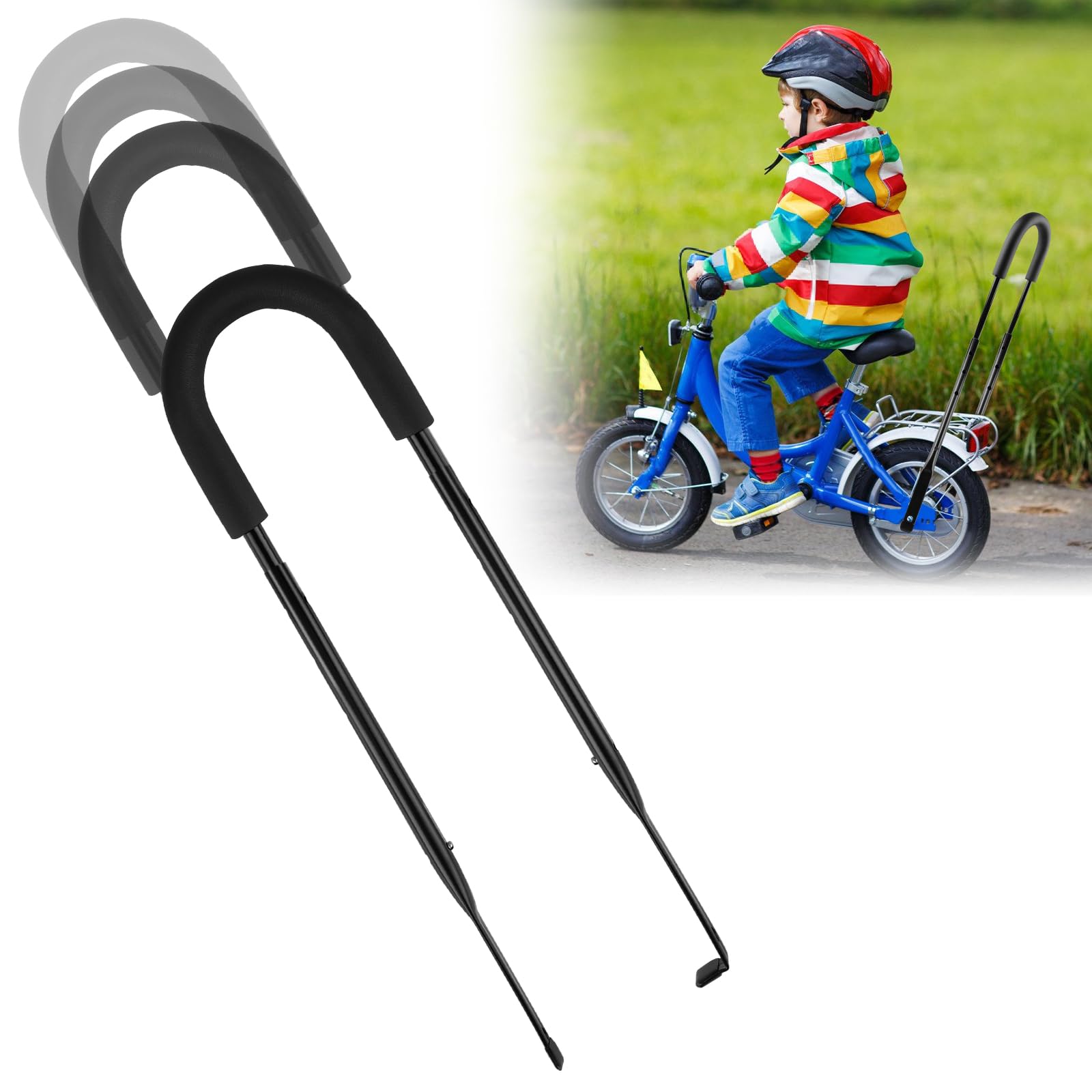 Fahrrad-Schiebestange Für Kinder - Verstellbare Lernhilfe, Universell Fürs Radfahren Lernen