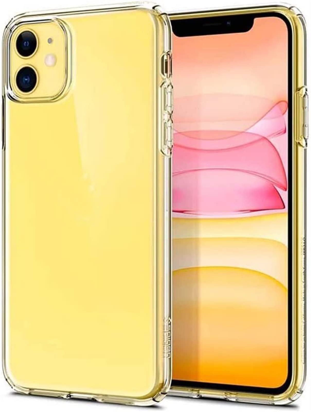 Funda trasera de silicona transparente, ultrafina, todo incluido, a prueba de golpes, para Apple iPhone 11