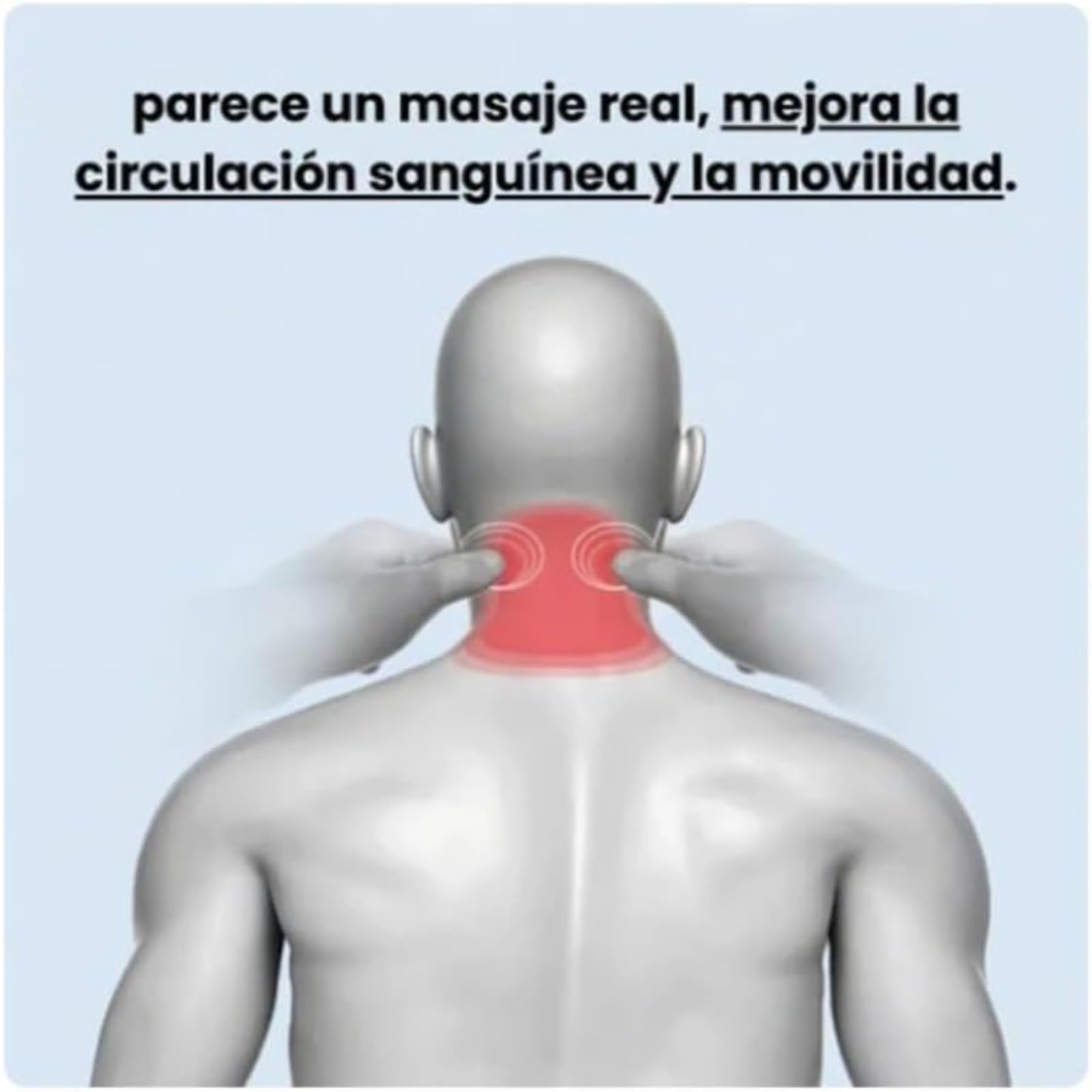 Qelara Almohada CerviFlex - 3 En 1 Masaje Cervical Con Calor, Espuma Viscoelástica, Diseño Ergonómico, Alivia Dolor De Cuello Y Hombros, Relajante, Apta Para Hogar Y Oficina. (Negro)
