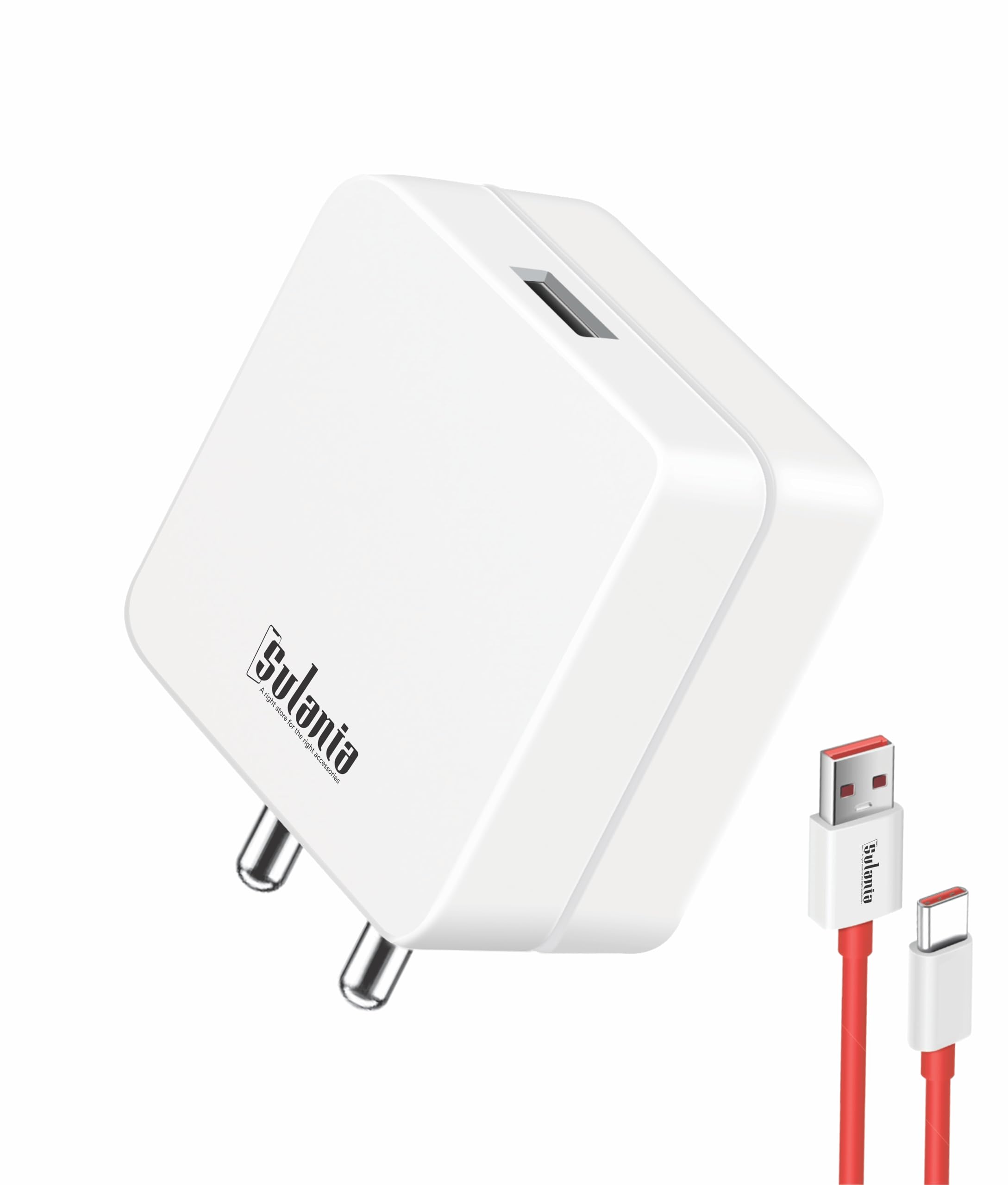 Sulania 65 Watt Charger Adapter with Type-C Charging Cable, Supported 65w Compatible with Oppo/One Plus/Realme/Xiaome Smart Phones (B0D9FHXCT5) Amazon Price History, Amazon Price Tracker