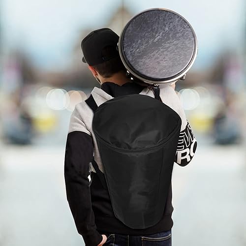 Miniatura 4 de Portátil Impermeable Hombro Africano Tambor Llevar Bolsa Tambor Mochila Instrumento Musical Accesorio Negro Toysandgames Bolsas, Correas
