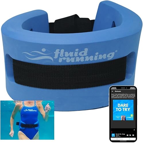 Fluid Running Cinturón de flotación Aqualite, ligero pero extremadamente flotante, con diseño cómodo, perfecto para trotar acuático y aeróbicos