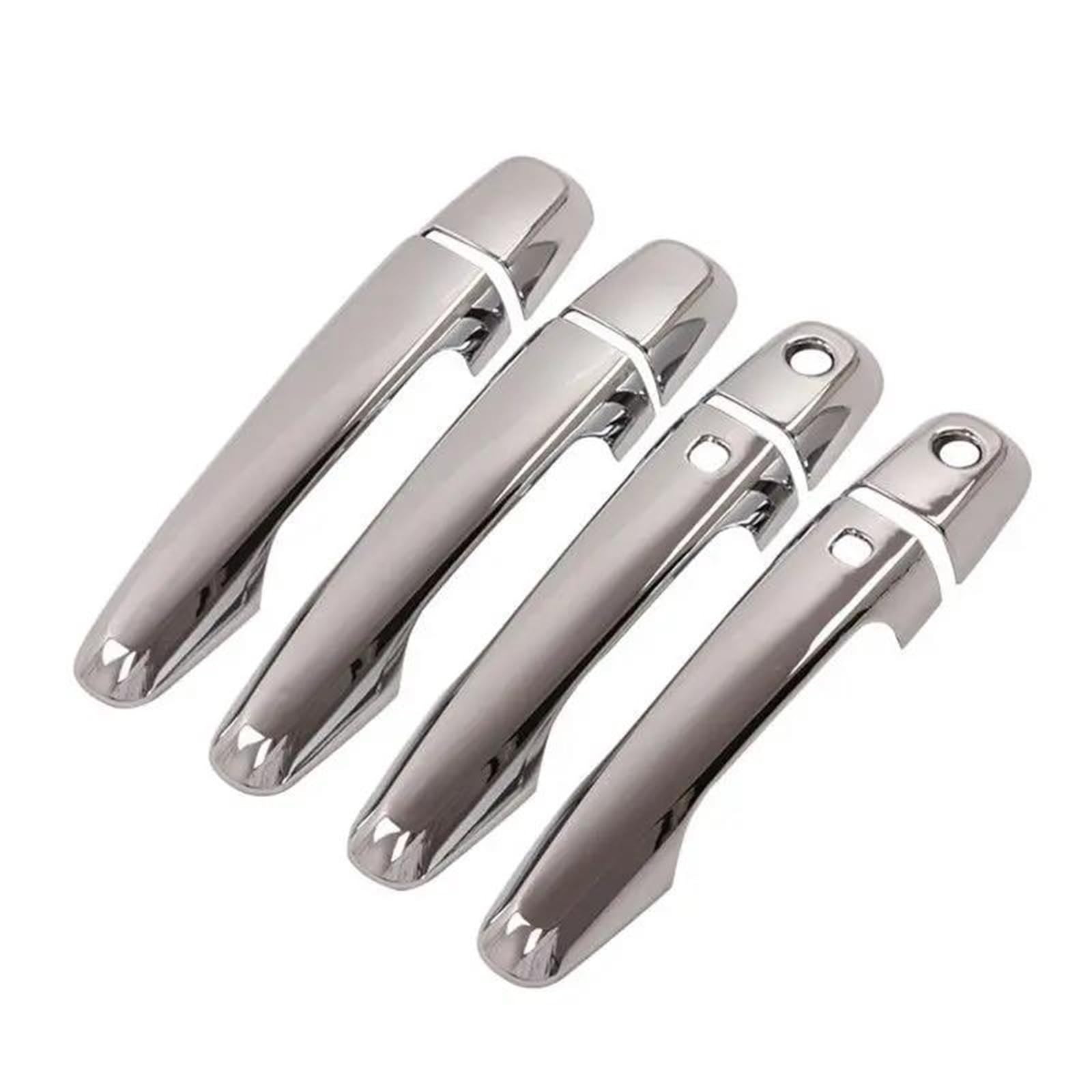 NMJLQW Exterior Decoration Chrome Car Door Handle Cover Styling Accessories for Mitsubishi for Pajero for Sport 2011-2018(2 Keyholes 2 Buttons)