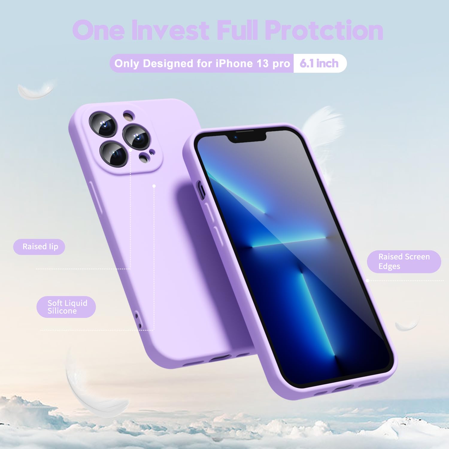 oakxco for iPhone 16 Pro Max Case Liquid Silicone, Soft Rubber Gel Elegant Aesthetic Basic Simple Cover, Cute Thin Slim TPU Matte Solid Color Plain Smooth Case for Women Girl, Light Pink — view 662