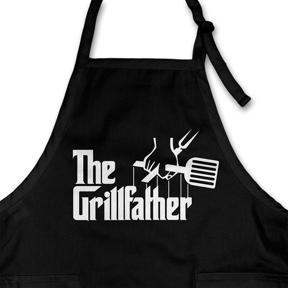 Funny Mens Apron The Grillfather Grilling Apron, Fathers