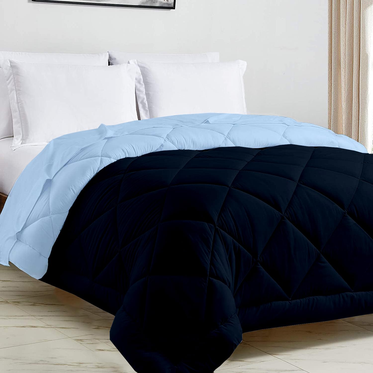 Rajai Double Bed Comforter - Heavy Winter Navy Blue -11 Rajai Double Bed Comforter - Heavy Winter Navy Blue -11