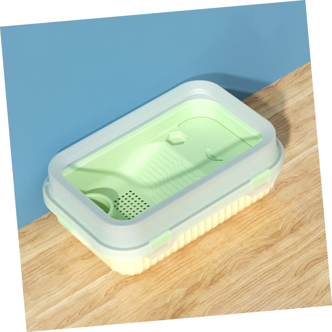 YARNOW Terrario per Tartarughe in Pp, Vasca Multifunzione a Livelli con Piattaforma per Prendere Sole, Facile da Pulire, per Riposo e Allevamento | Vasca per Tartarughe con Piattaforma, Resistente All'usura e Agli Urti, Pulizia Semplice