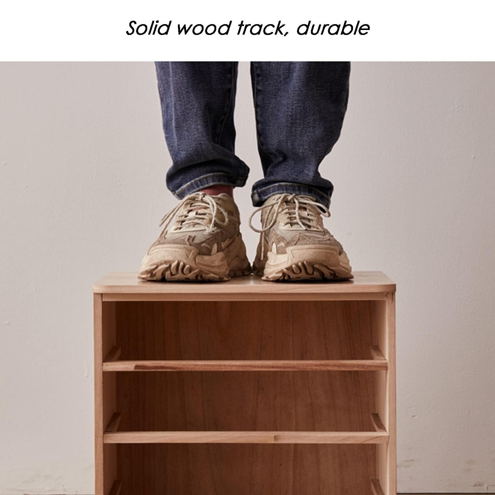 Mobiletto Portadocumenti da scrivania in Legno massello - Scatola con Serratura a 3 Strati per Forniture per Ufficio, Accessori per scrivania, mobiletto Portadocumenti in Legno per casa e Ufficio