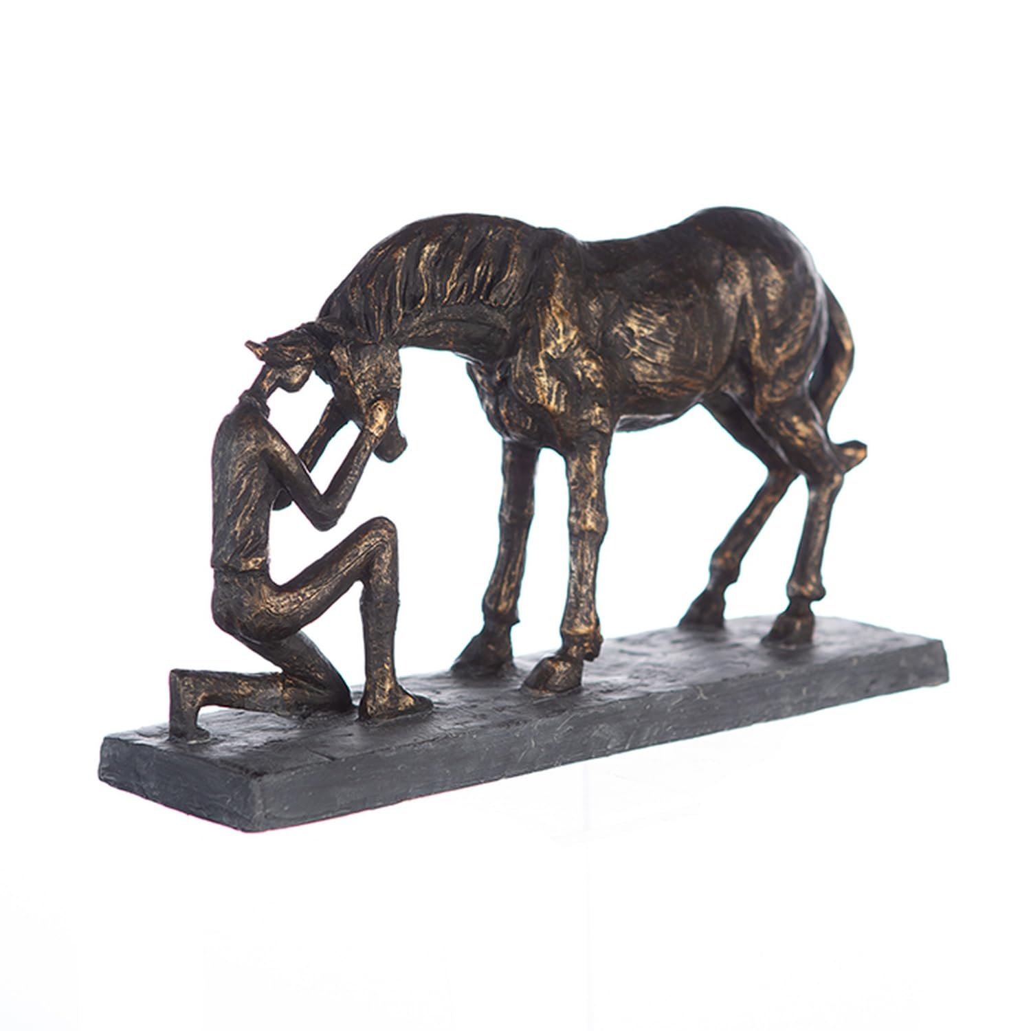 Casablanca Skulptur Comprehension, Deko Figur Bronze, Kunstharz Statue Wohnzimmer, Büro Dekoration H. 19 cm x B. 32 cm - Moderne Skulpturen