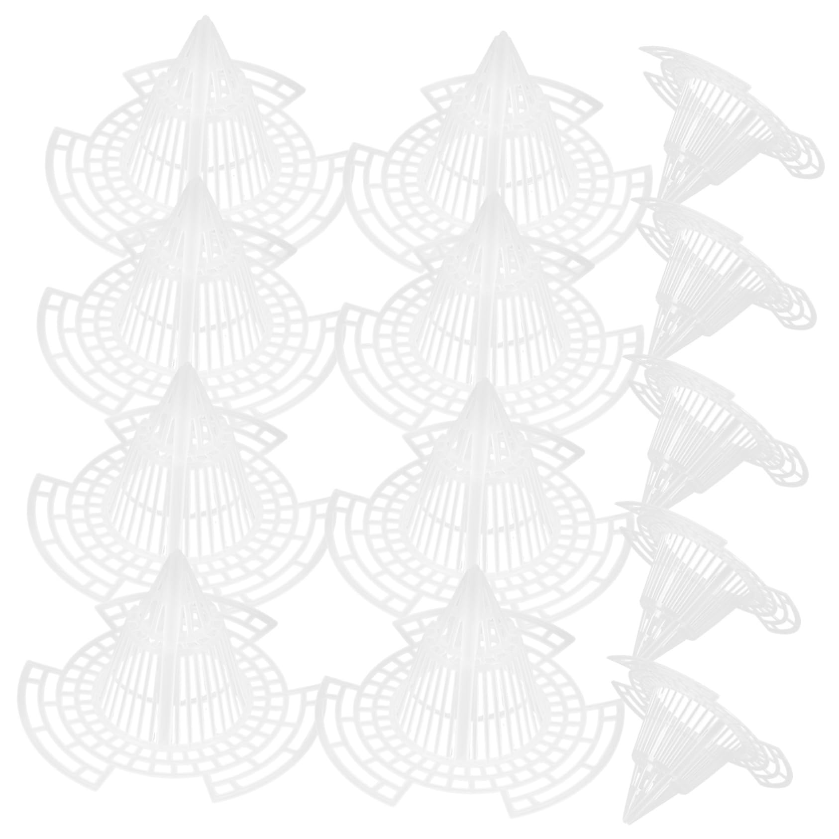 BESPORTBLE Plastic Flowerpot Mesh Pads Cone Planter Inserts 25pcs Breathable and Well Ventilated for Flowerpot Drainage Suitable for Outdoor Potted Plants on Balconies