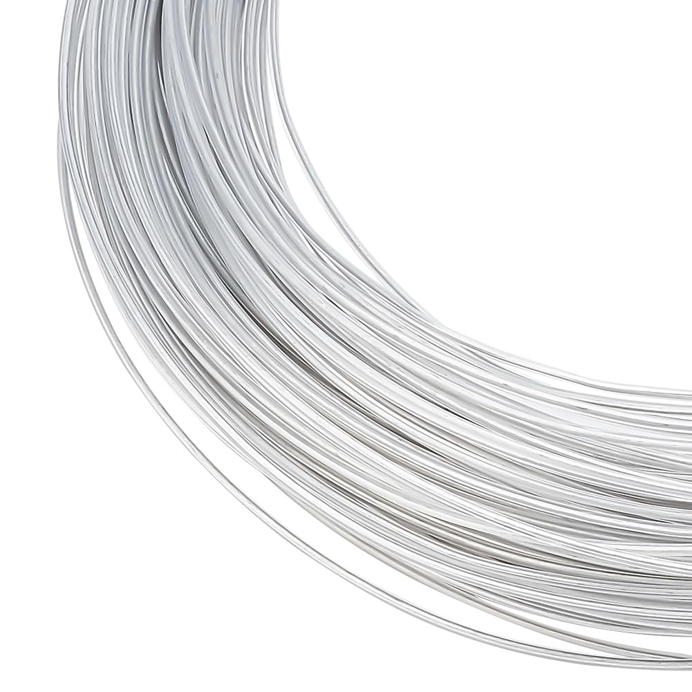 HOBBIESAY 18 Gauge PVC Plastic Covered Aluminum Wire 59m Bendable Aluminum Craft Wire with PVC Coating Flexible Bendy Crafting Wire for Hair Bows Headbands Shaping Hat Brim