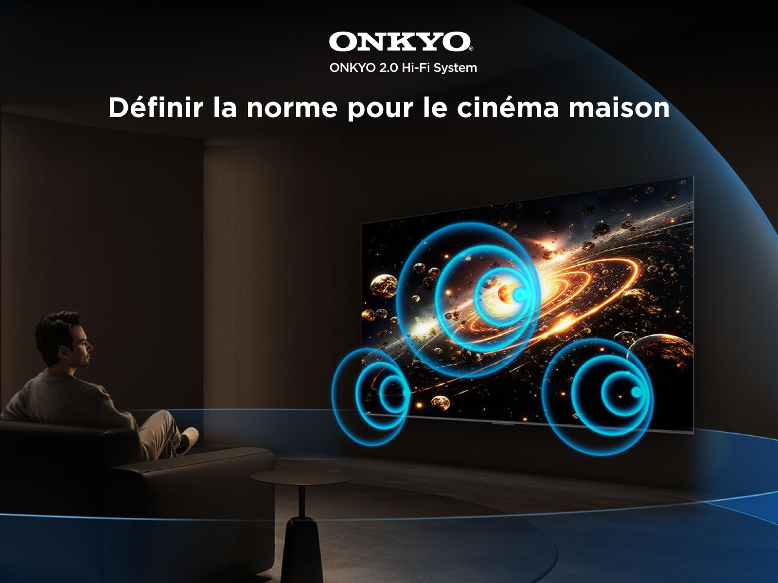 TCL 50Q6C QD-Mini LED TV, 4K HDR Premium 1000nits, Smart TV alimenté par Google (Dolby Vision IQ et Atmos, système Audio Onkyo 2.1, Motion Clarity Pro 144Hz, Game Master, contrôle Vocal Mains Libres)