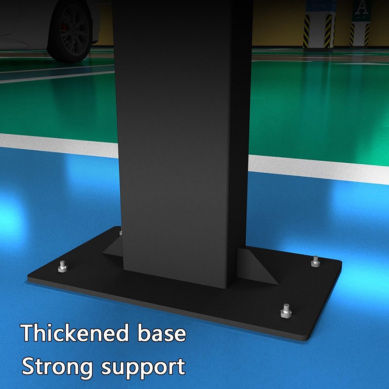 Pedestal Single per Wallbox di Ricarica EV, Supporto Universale per Wallbox e Palo di Montaggio con Gancio, Impermeabile e Resistente, Resiste Facilmente Alle Intemperie, Sicuro