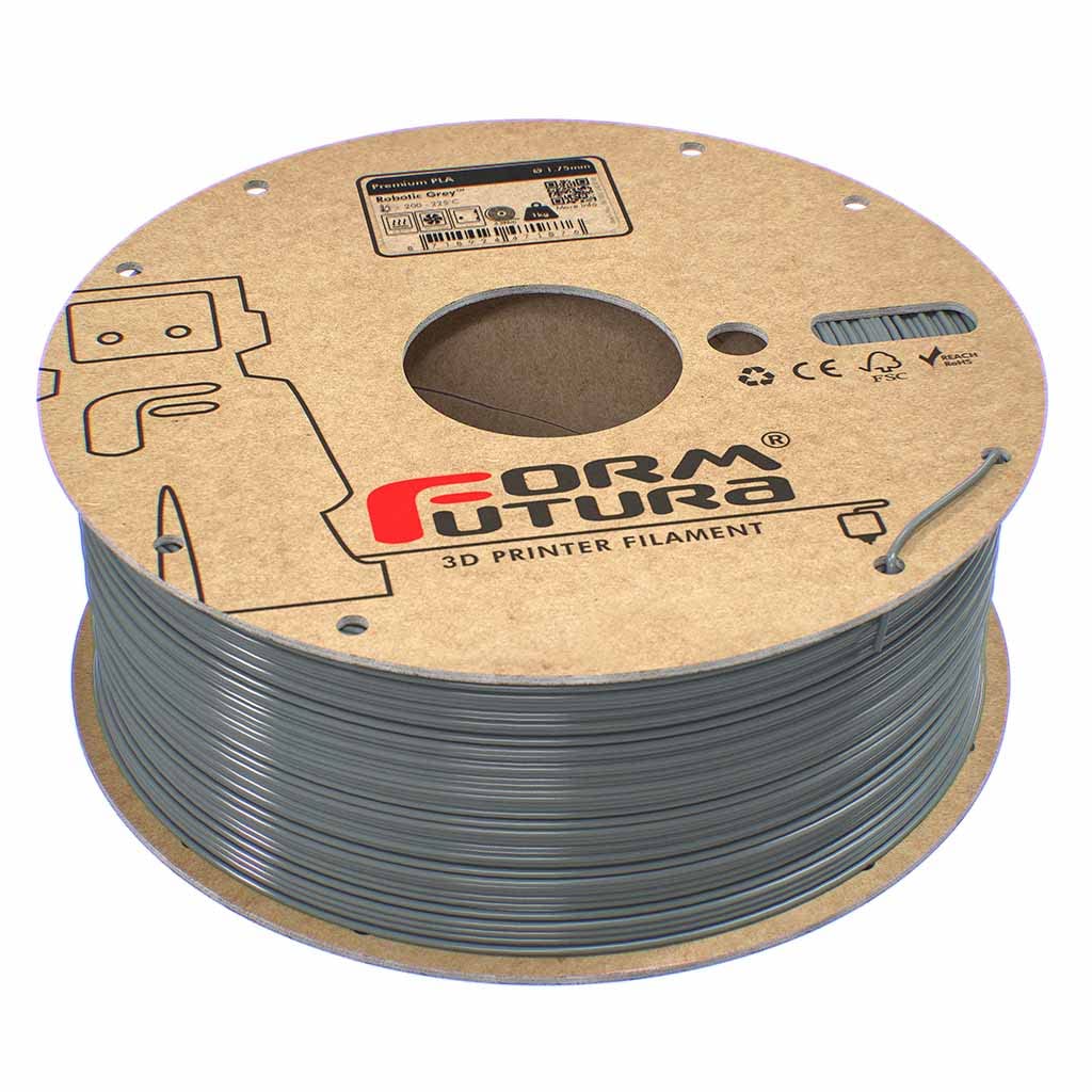 Formfutura 1.75mm Premium PLA - Robotic Grey - 3D Printer Filament