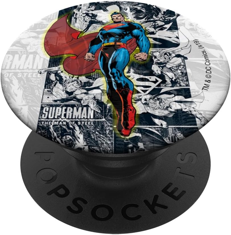 DC Comics Superman Glowing Aura PopSockets Adhesive Phone Grip & Stand DC Comics Superman Glowing Aura PopSockets Adhesive Phone Grip & Stand