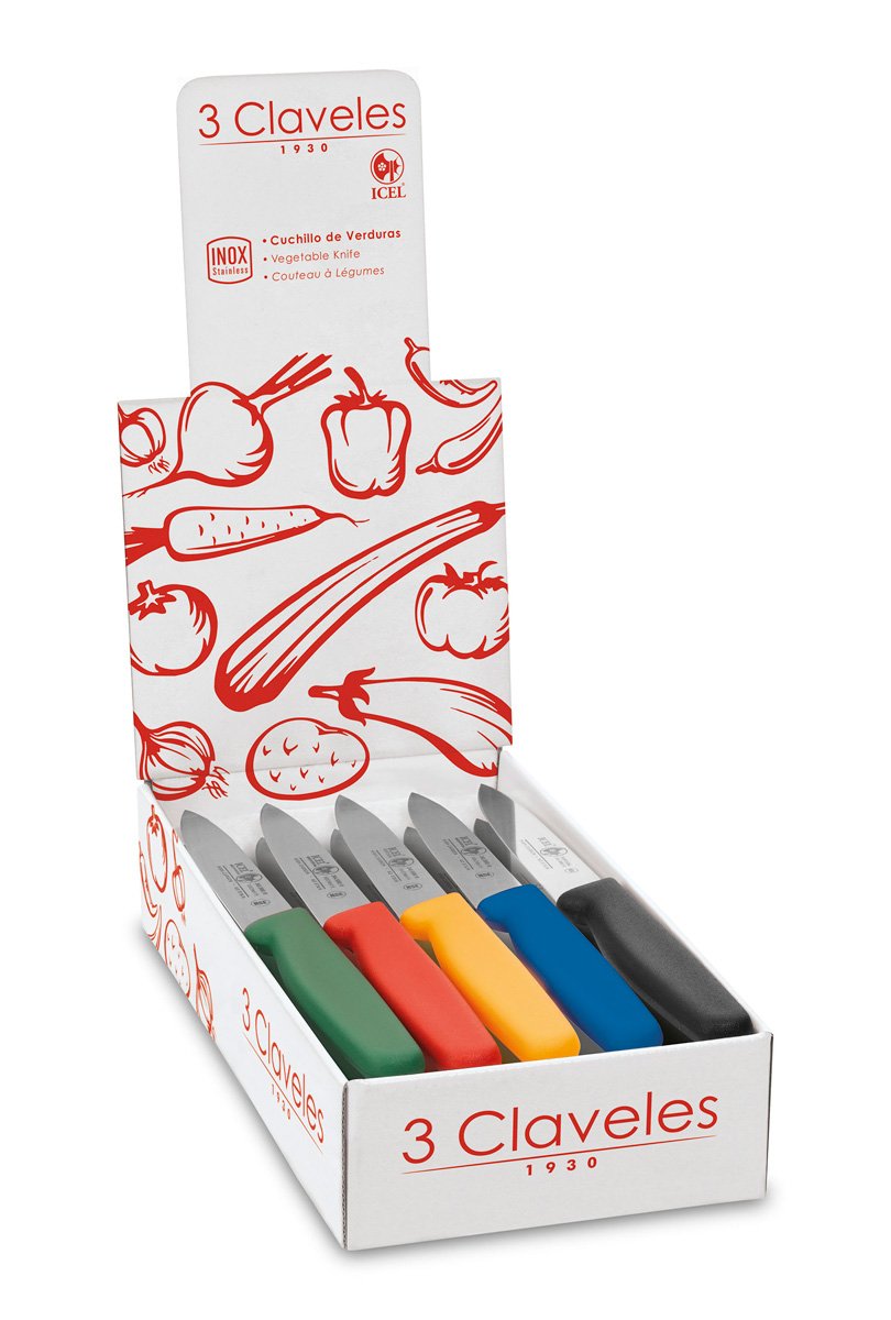 3 CLAVELES CUCHILLO VERDURAS Exp 20 UD. 3C