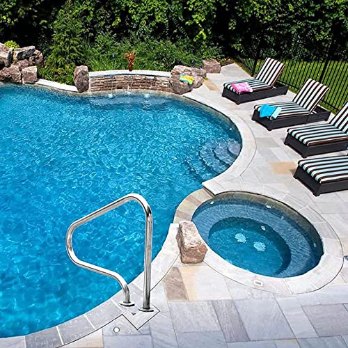 Barandal para piscina acero inoxidable 80x80 cm miniatura 1
