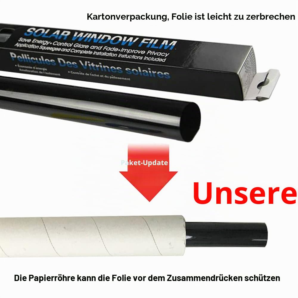 ETOPARS 76cm x 3m 5% VLT Auto scheibentönungsfolie Tönungsfolie Rolle Fensterfolie Sichtschutzfolie Scheibenfolie Sonnenschutzfolie Rauch