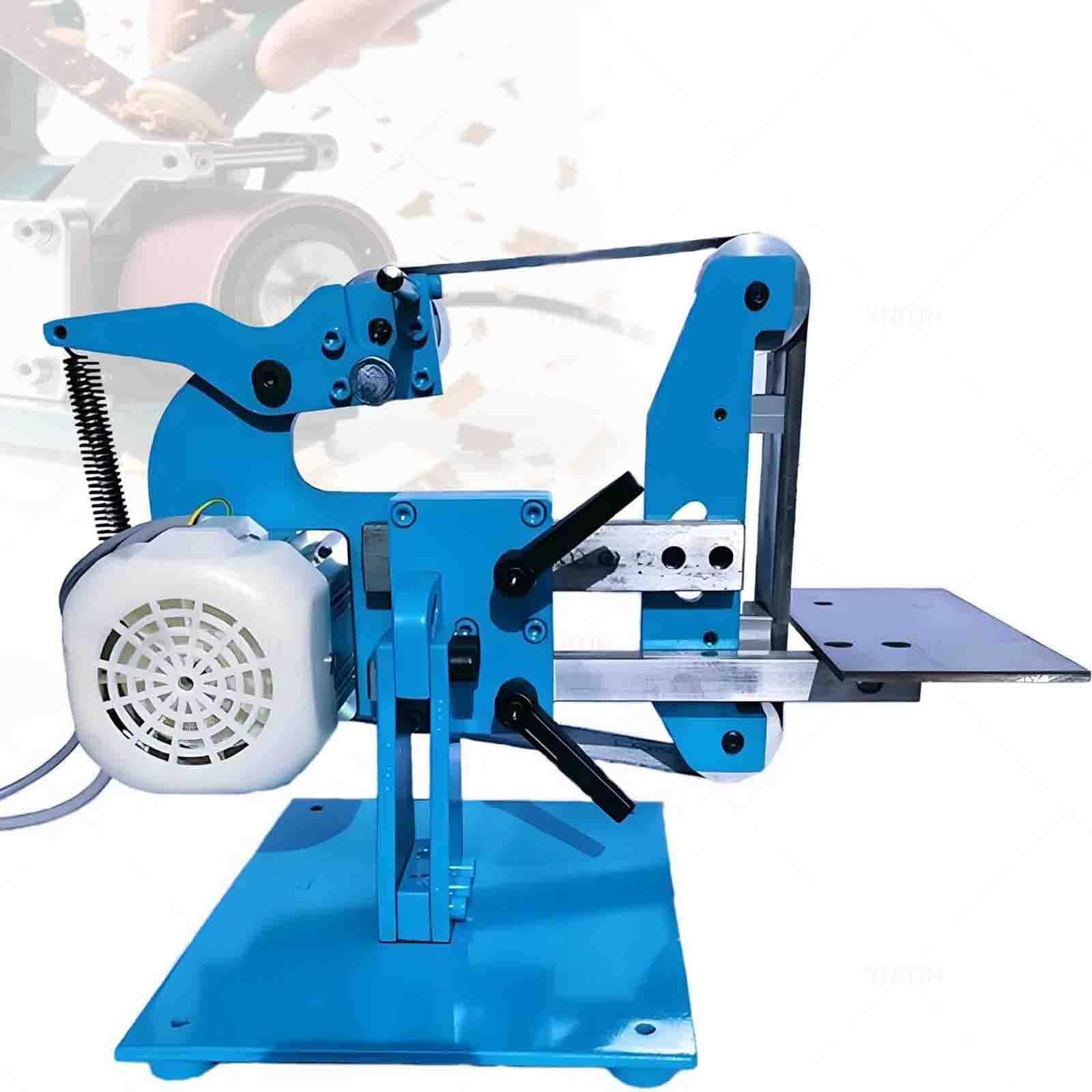 Bench Belt Sander,Vertical/Horizontal Bidirectional Sanding,Speed Adjustable 50-6500 RPM,5 Sanding Belts,750W/1100W Brushless Motor,Electric Belt Sander,Bench Polisher 750w