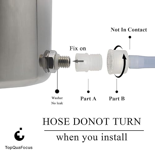 Vista 4 de TopQuaFocus Kit de cubo de enema de acero inoxidable para limpieza de colon, kit de enema reutilizable, adecuado para café, agua y terapia Gerson