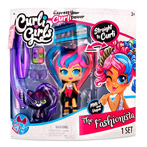 Muñeca Basic Fun CurliGirls Milli Fashionista con accesorios miniatura 3