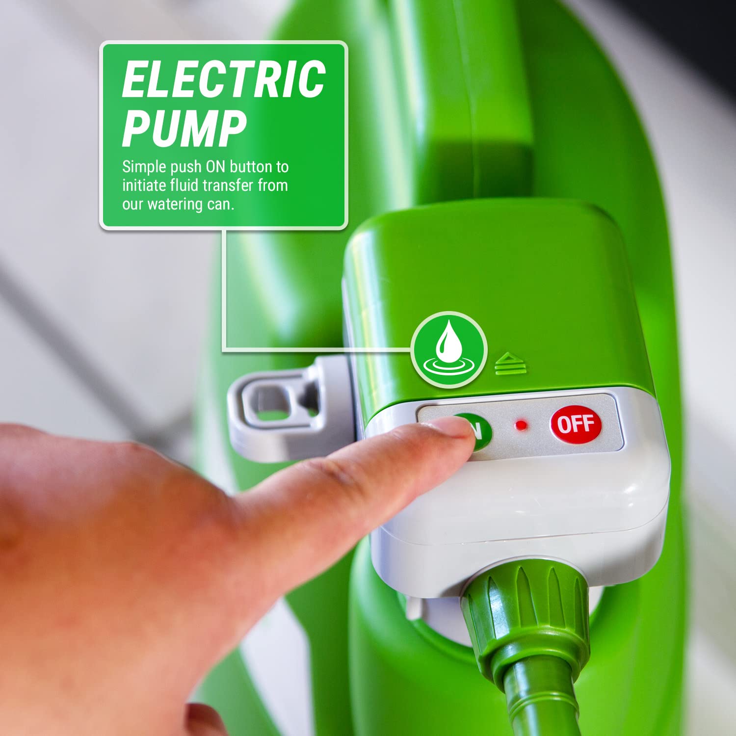 TERA PUMP TRWC Gießkanne, batteriebetrieben Large grün