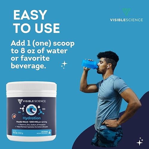 Miniatura 6 de Polvo de hidratación mezcla de electrolitos para rehidratación y apoyo energético, 8.47 oz, 1 frasco