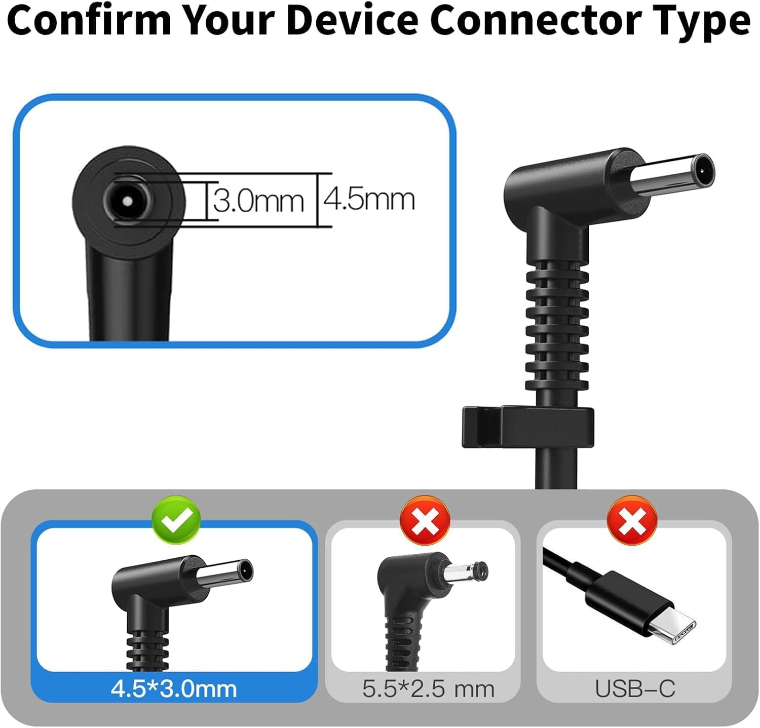230W AC Power Adapter Charger Compatible with HP Omen 15 17 Envy 15 2020 P 16 G9 Mobile Workstation PC M41303-001 19.5V 11.8A Laptop Power Supply image 5 of 9 B0CHY95338
