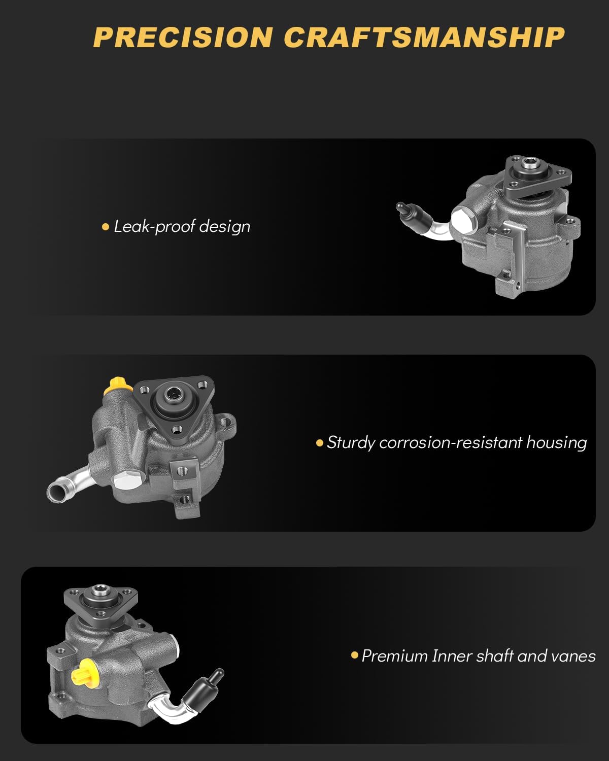 AATEE Power Steering Pump for:-Ford Explorer 1997-2005, Ranger 2001-2011, Explorer Sport 2001-2003 for:-Mercury Mountaineer 1998-2005 4.0L V6 Replace# 20-279 20279 7120112 1L2Z3A674EBRM 4L2Z3A674BA