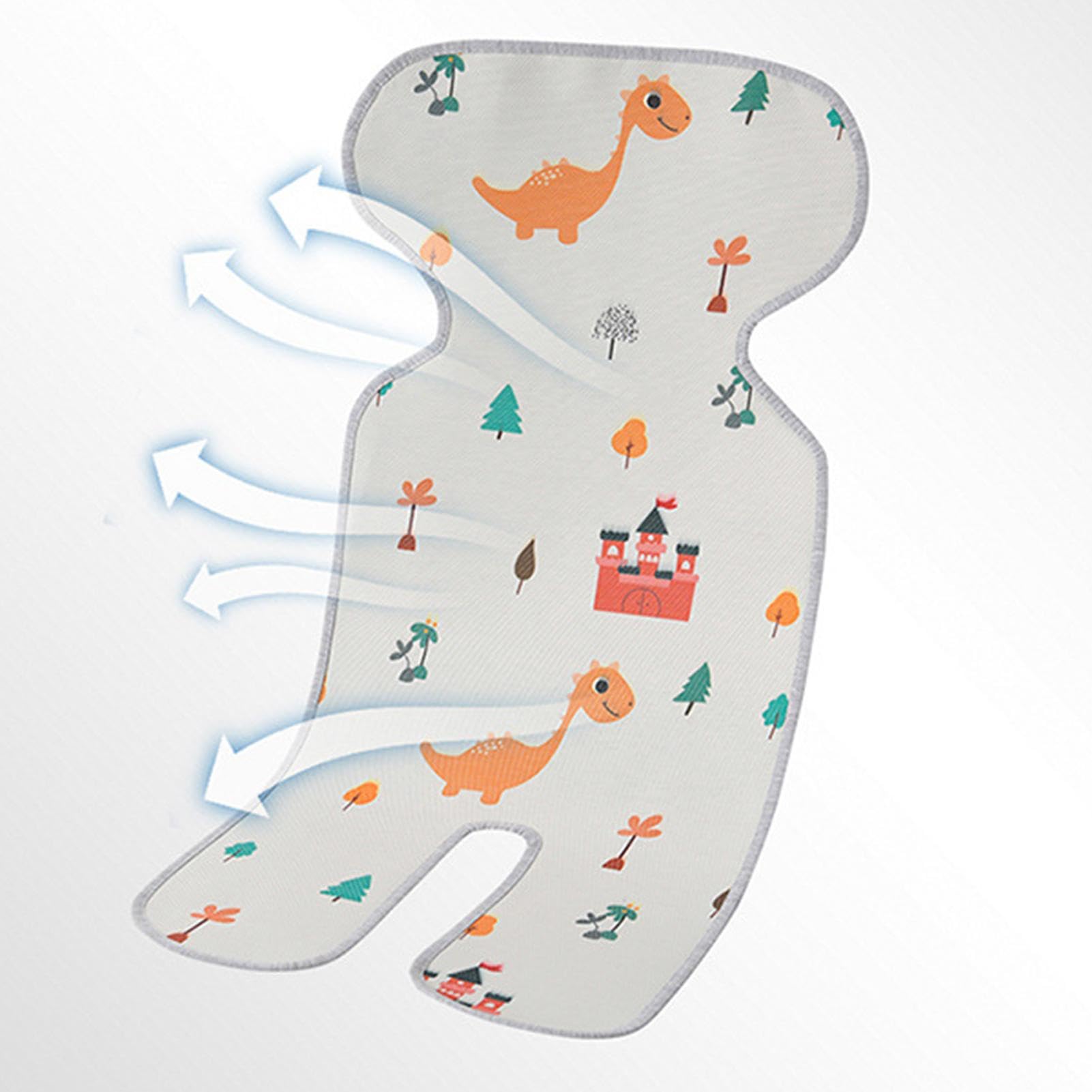 Coussinets De Refroidissement Pour Siège De Poussette Bébé - Tapis Soie Glacée Respirant Et Confortable