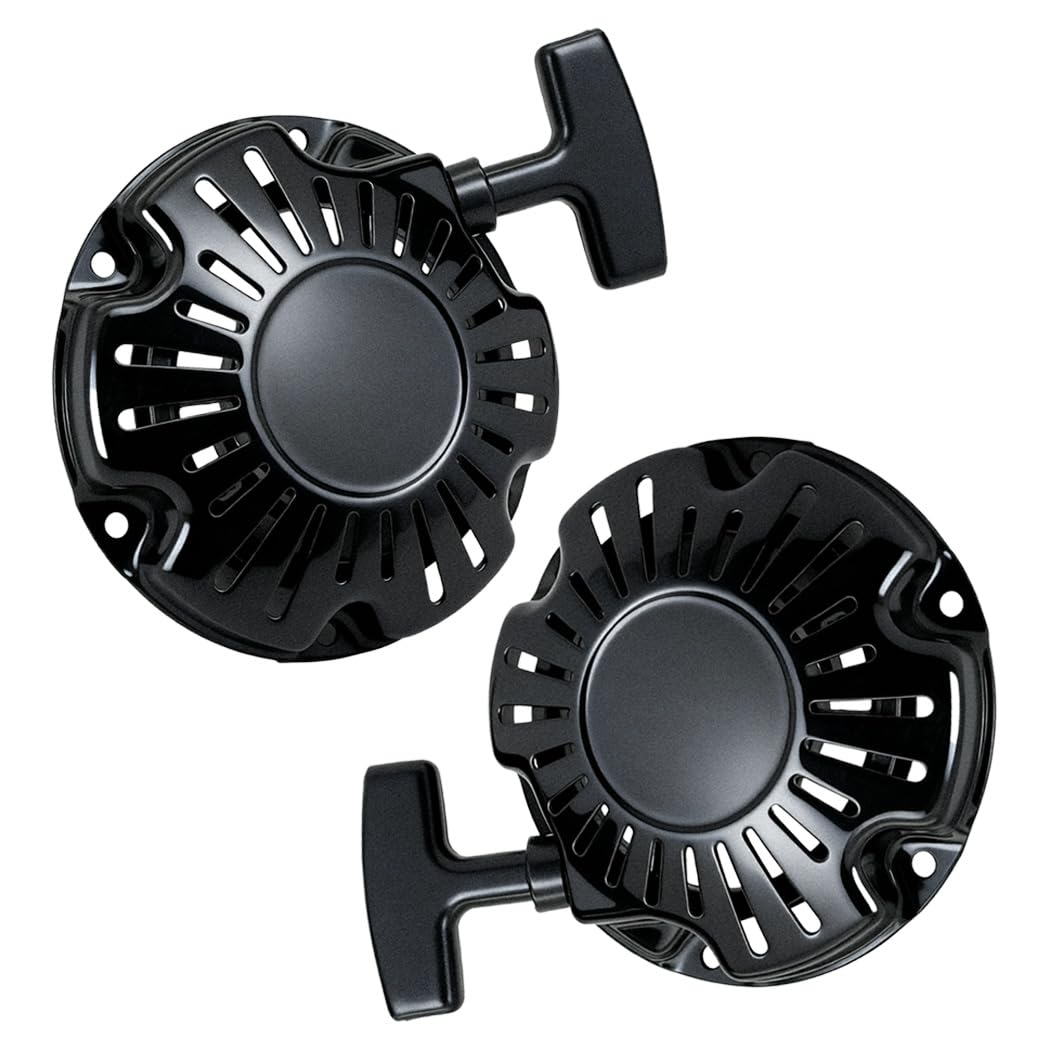 ZeeKee 2PCS Pull Start Recoil Starter Assembly for Honda GX100 GX100U GX100RT 98.5CC 2.8HP 3HP Engine, for Multiquip Mikasa MTX60 MTX70 MTX70HD Rammer, Replace 28400-ZDJ-003ZA, 28400-Z0D-V04ZA