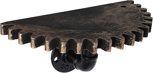 Estante de almacenamiento de tubería de agua retro, estante de pared de estilo industrial para el hogar D Cor 9.4 x 4.7 pulgadas, perfecto para