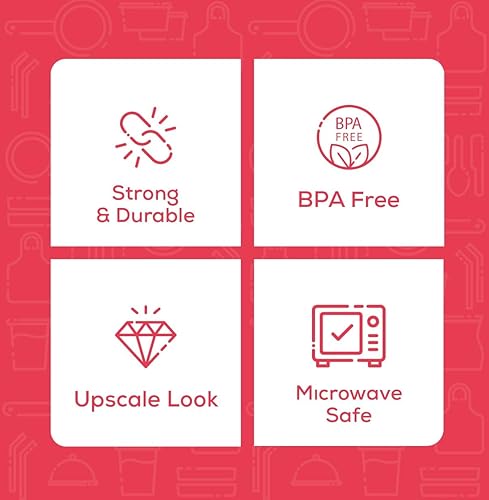 Vista 10 de Comfy Package - Cuchillos de plástico transparente resistentes con diseño grabado, cuchillos de plástico desechables, cubiertos de plástico