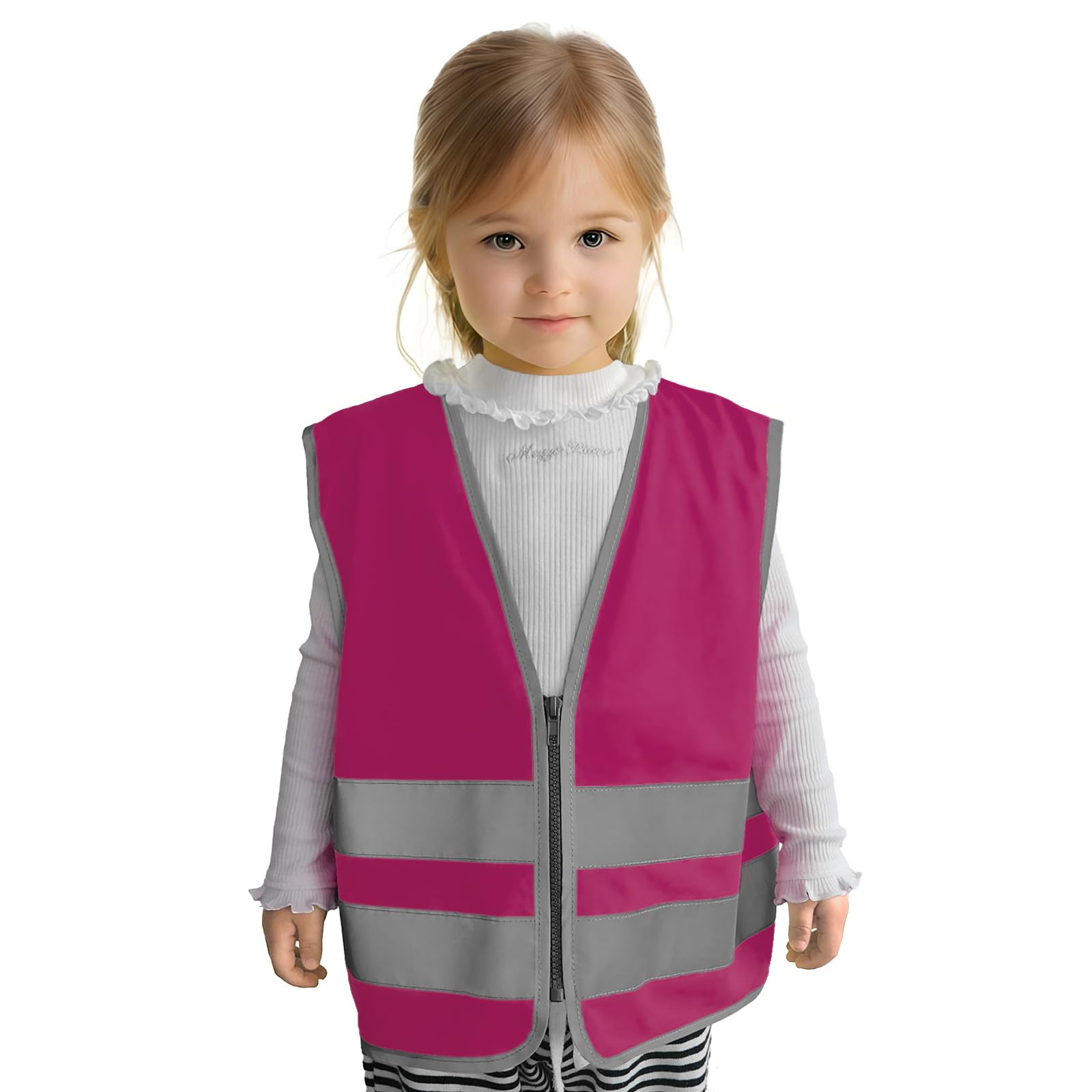 Graunton Sicherheitsweste Kinder, Warnweste Kinder mit Reflexstreifen, Warnwesten Auto Kinder für Radfahren, Pendeln,Outdoor-Aktivitäten, Strapazierfähig & atmungsaktiv.