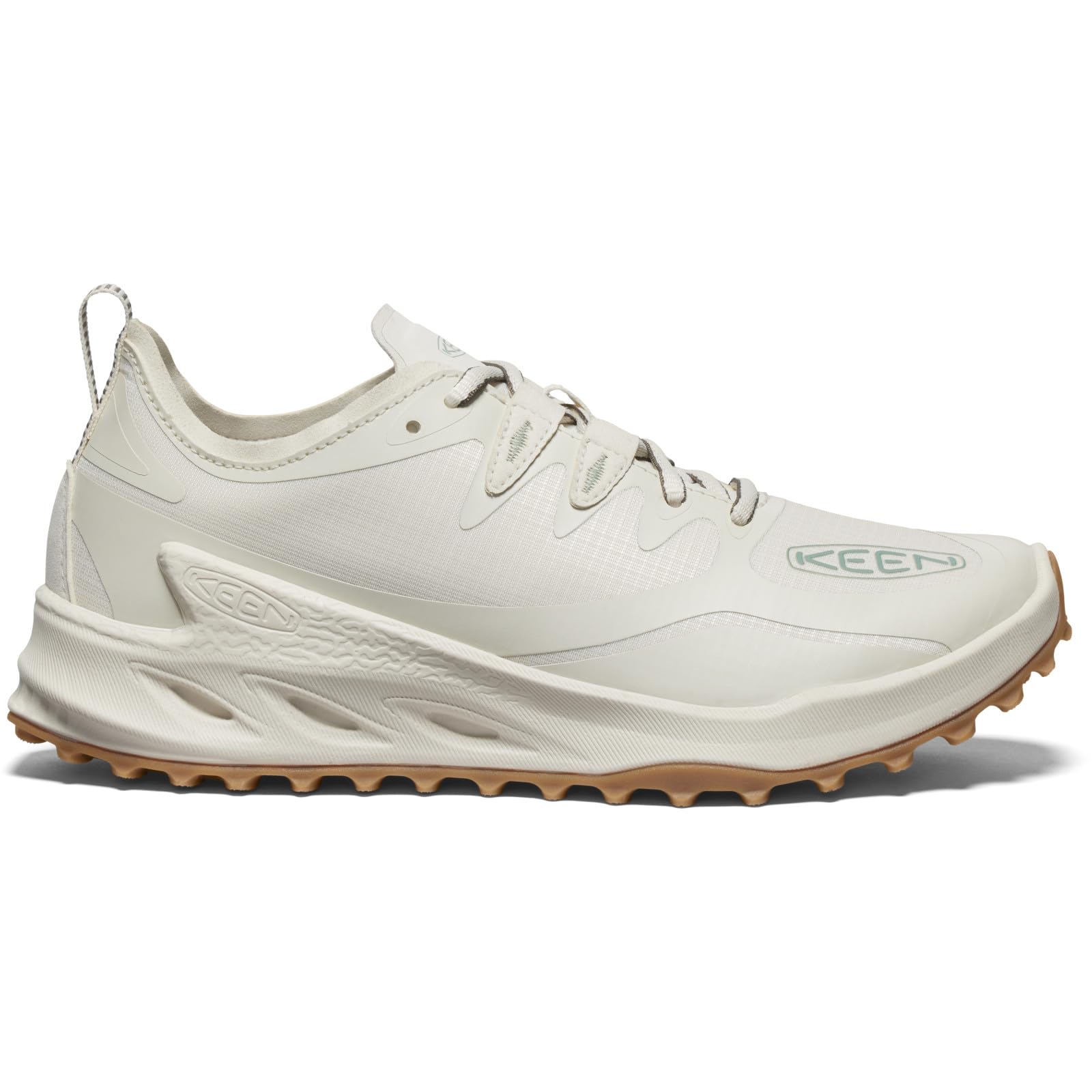 KEEN Women's Zionic Low Height Breathable All Terrain Hiking Shoes, Birch/Granite Green, 6.5