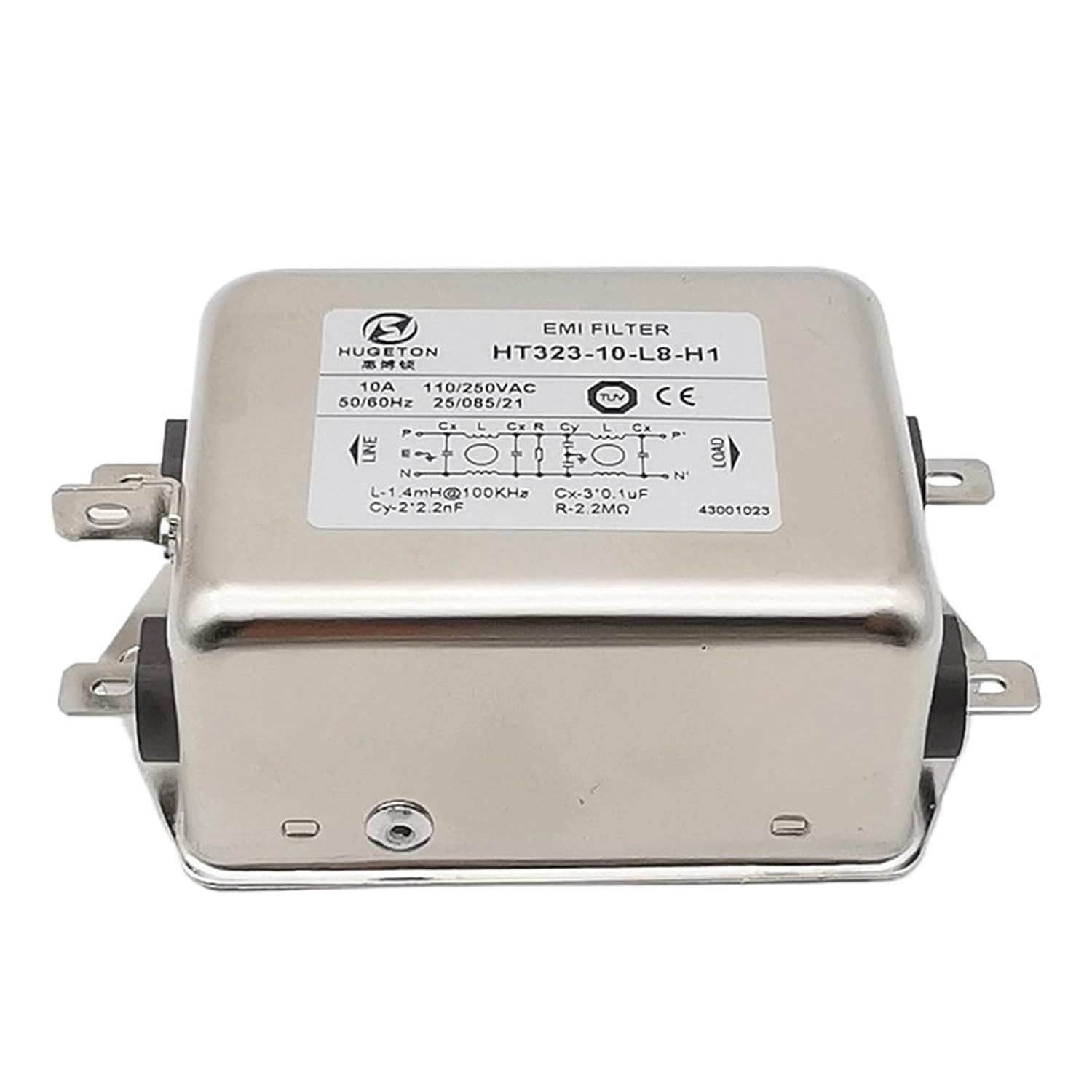 EMI Filter HT323-16-L8-H1 10A16A20A electromagnetic Anti-Interference Suppression(HT323-16-L8-H1)